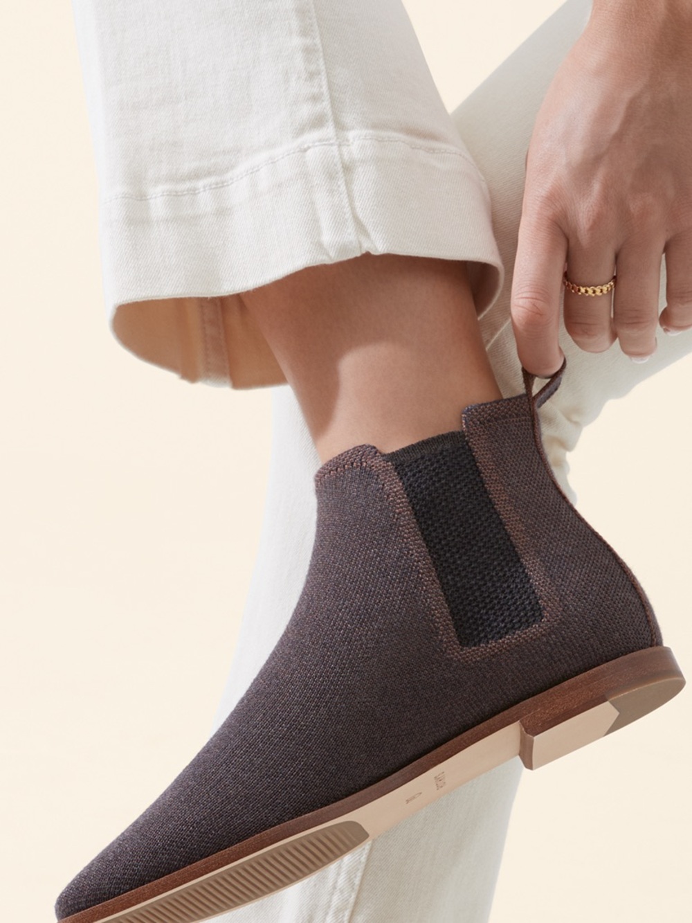 Rothy’s The Merino Ankle Boot - Cocoa Brown